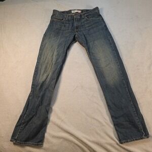 Vintage Levi's 514 Jeans Men's Fits 32x33 Blue Slim Straight Fit Light Wash